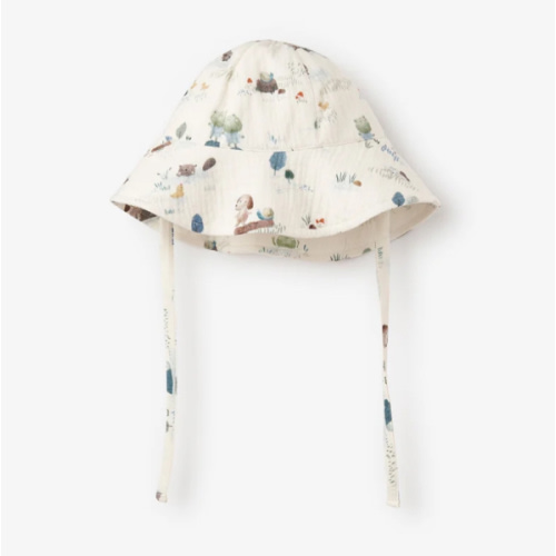 Pond Friends Organic Muslin Sunhat – Elegant Baby