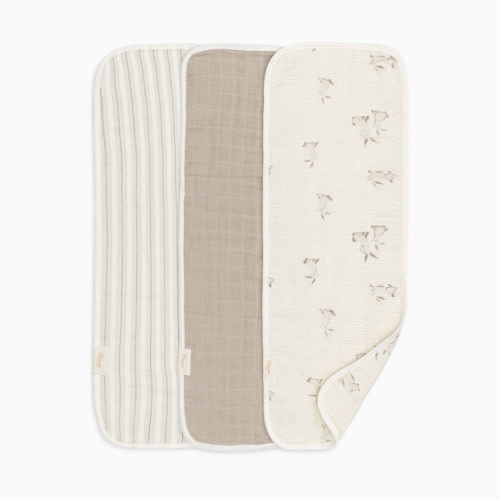 Avery Organic Cotton 3-pc. Burp Cloth Set - Bunny