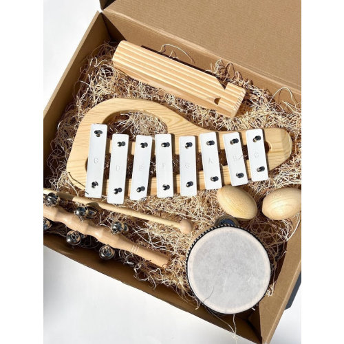 Montessori Music Toy Gift Set for Baby Sensory Toy Musical Instruments Kids Musical Toys for Toddler Instrument Baby Toys Wood Personalized
