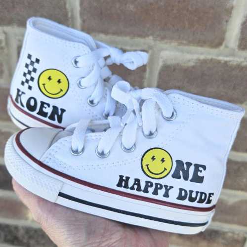 One Happy Dude Converse For Baby Boy One Cool Dude Sneakers