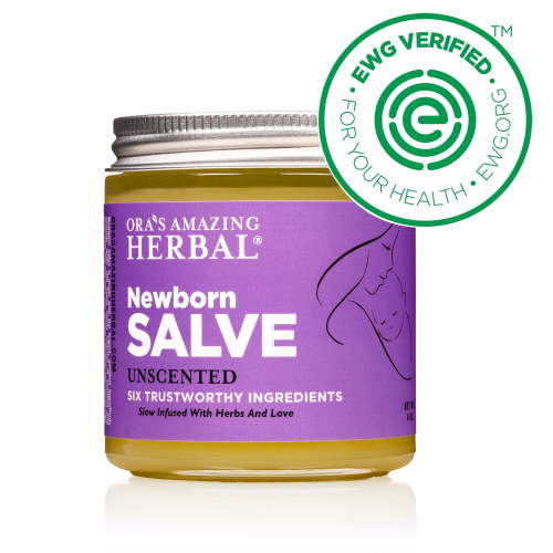Ora's Amazing Herbal, Newborn Salve, Natural Diaper Ointment, Baby Eczema Balm with Organic Calendula