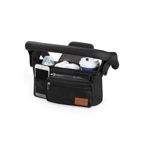 Momcozy Universal Stroller Organizer with Insulated Cup Holder Detachable Phone Bag & Shoulder Strap, Fits for Stroller like Uppababy, Baby Jogger, Britax, BOB, Umbrella and Pet Stroller