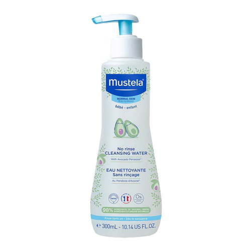 Mustela Baby No rinse Cleansing Water with Avocado, 10.14 Oz, 6 Pack