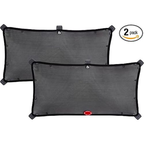 Munchkin® Brica® Magnetic Stretch to Fit™ Sun Shade, Black, 2 Pack