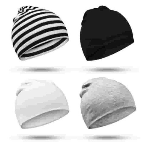 Warm Cotton Newborn Baby Beanie, Soft Knit Hospital Hat for Infant Boys, Cute Toddler Caps