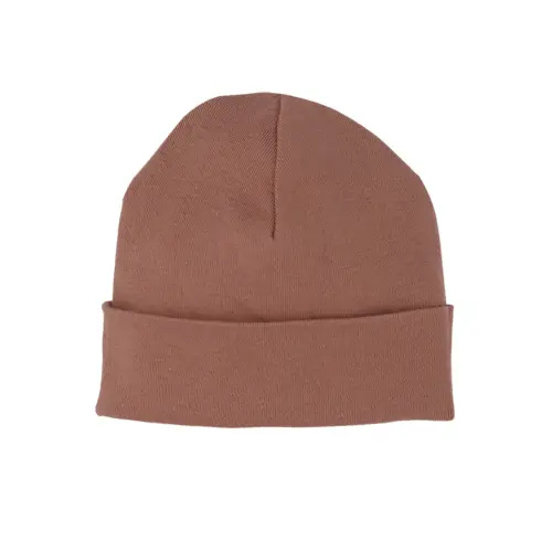 Baby's Pecan Brown Cotton Hat- NB-3M