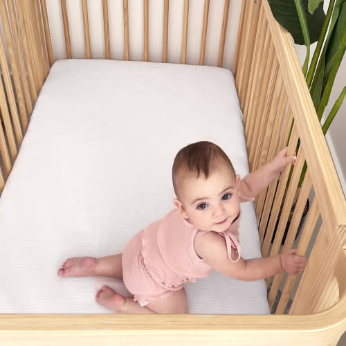 Newton Baby 2-Pack Organic Cotton Breathable Crib Sheets - Solid White 2 Pack