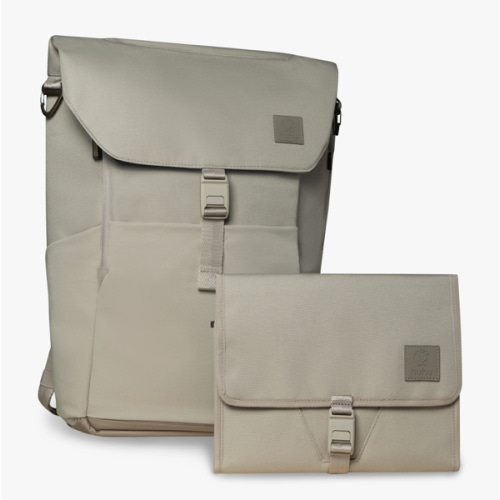 Everyday Diaper Backpack & Changing Wallet Bundle / Daybreak Taupe