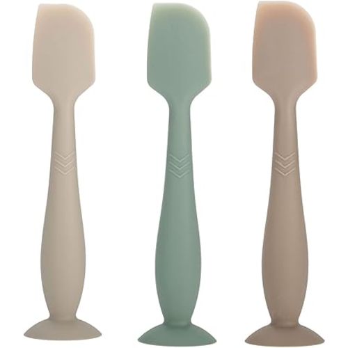 Baby Diaper Cream Spatula - Baby Diaper Rash Cream Applicator for Butt Paste Diaper Cream - Newborn Baby Essentials, Baby Shower Gifts (gray, green, brown)