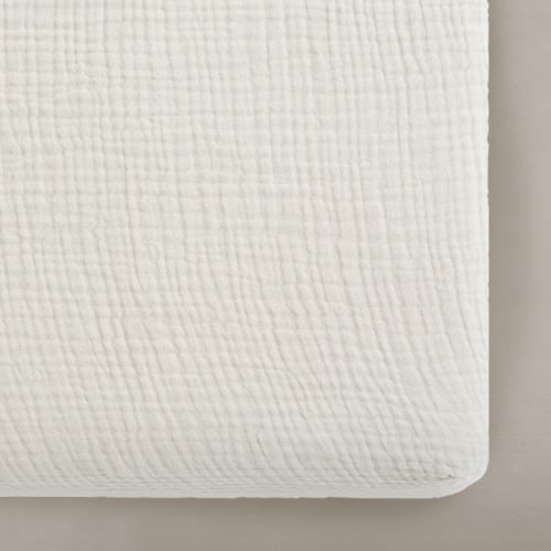 Oilo Studio ‘Eggshell' Creme - Premium Muslin Crib Sheet