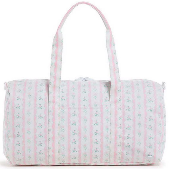 TRVL Design Ribbon Floral Print Weekender Duffle Bag