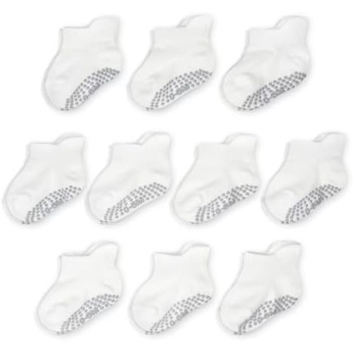 Fruit of the Loom Cotton Grip Socks for Baby and Toddler