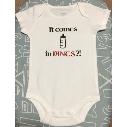 It Comes In Pints One Piece Baby Bodysuit