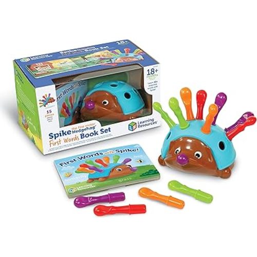 Learning Resources Spike The Fine Motor Hedgehog First Words Book Set