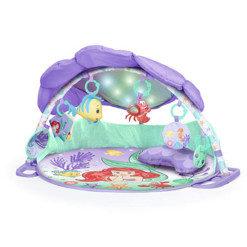 Bright Starts Disney Baby The Little Mermaid Baby Activity Gym with Tummy Time Pillow