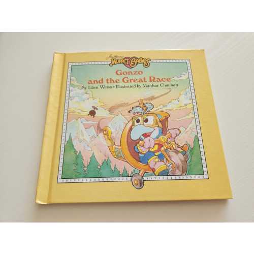 Jim Henson's Muppet Babies Gonzo And The Great Race by Ellen Weiss -- 1987 Vintage Children's Book -- Puppet Stories -- Baby Shower Book