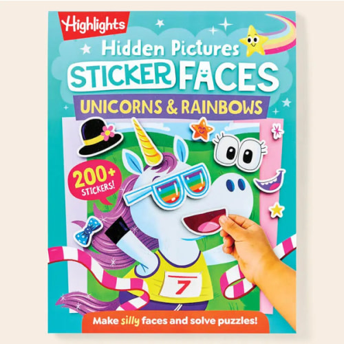 Unicorns & Rainbows Sticker Faces | Highlights for Children