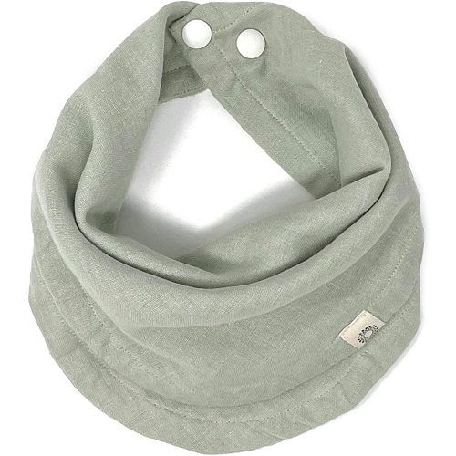 Kishu Baby Indi Infinity Scarf Bib - Sanforized GOTS Organic Cotton Muslin Bib