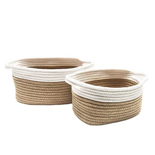 Levtex Baby® Rope Storage Baskets in - Natural/white