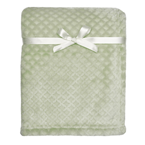 Modern Moments By Gerber Baby Boy Sage Sculpted Plush Blanket, Infant