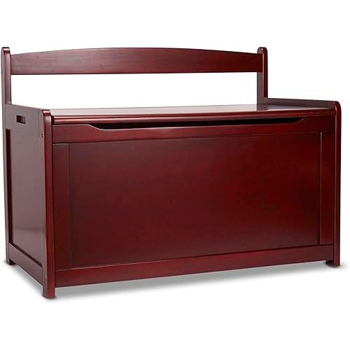Melissa & Doug Wooden Toy Chest, Toy Storage Box with Hinged-Lid, Playroom Furniture for Kids Ages 3+ (Espresso)