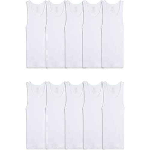 Fruit of the Loom Boys' Eversoft Cotton Undershirts, T Shirts & Tank Tops