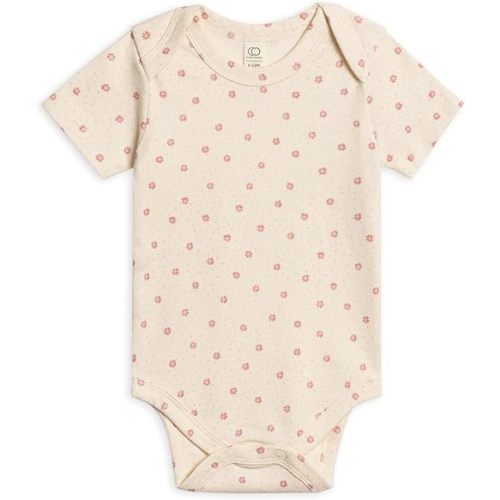 Colored Organics Unisex Newborn 100% Organic Cotton Bodysuit - Short Sleeve Infant One Piece - Baby Boy and Girl Clothing