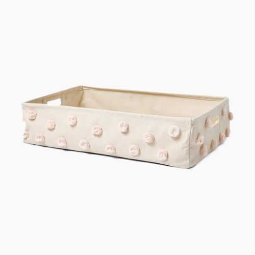 Pehr Pom Pom Hide Away Basket - Blush, Large