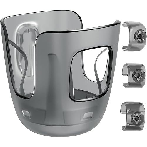 Stroller Cup Holder Fits for UPPAbaby Vista/Vista V2/Vista V3/Cruz/Cruz V2/Minu/Minu V2/Minu Duo, Securely Hold The Cup, Quick Attachment, Folds with Stroller, Drinking On The Go, 1Pack