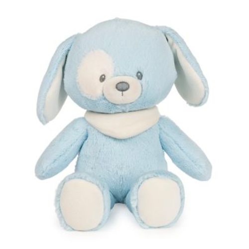 Baby GUND Sustainable Puppy Plush, Stuffed Animal Made from Recycled Materials, Gift for Babies and Newborns, Blue/Cream, 13”