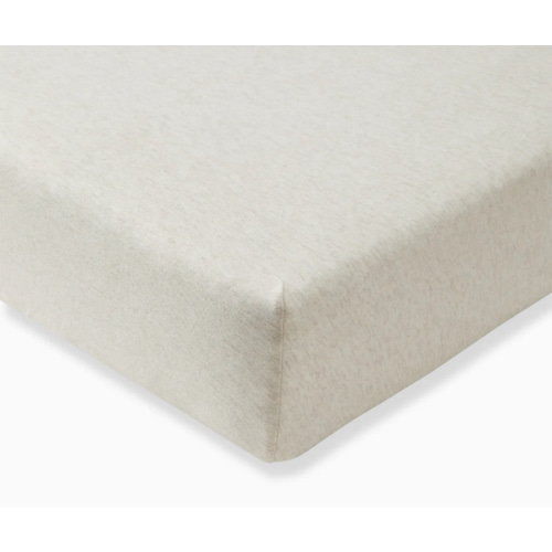Solid Organic Cotton Fitted Crib Sheet - Oatmeal