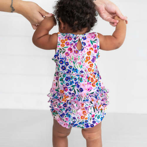Sweet Pea Floral Bubble Romper