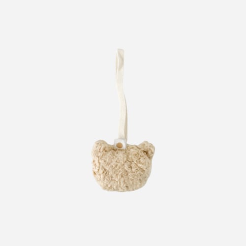 Bear Sherpa Pacifier Clip