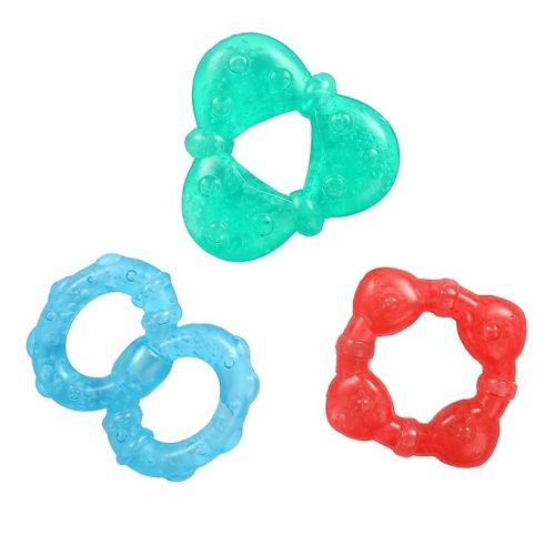 Bright Starts Gel-Filled 3 Pack - BPA Free - Chillable Teething Toy, Ages 3 months + - Gel Filled