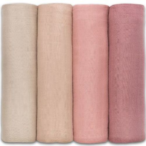 Muslin Swaddle Blankets Neutral Receiving Blanket for Boys and Girls by Comfy Cubs Cubs (Sage, Pacific Blue, Fern, Neptune)