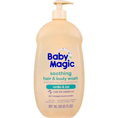 Baby Magic Soothing Hair & Body Wash, Vanilla & Oat, 30 Fl Oz