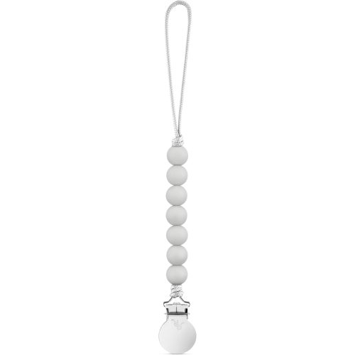Ryan & Rose Pacifier Clip Georgia - Silicone Pacifier Clip Baby boy Baby Girl Binky paci Clip Baby Pacifier Holder binkie Clip Binky Clips Newborn Baby Care Baby Pacifier Clip (Grey)
