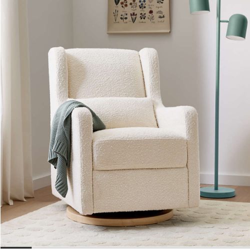 Wally Ivory Boucle Nursery Glider Chair