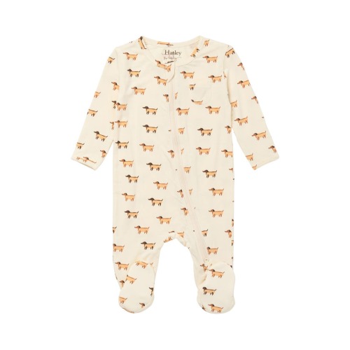Mini Hot Dogs Zip Footie, 0-3M