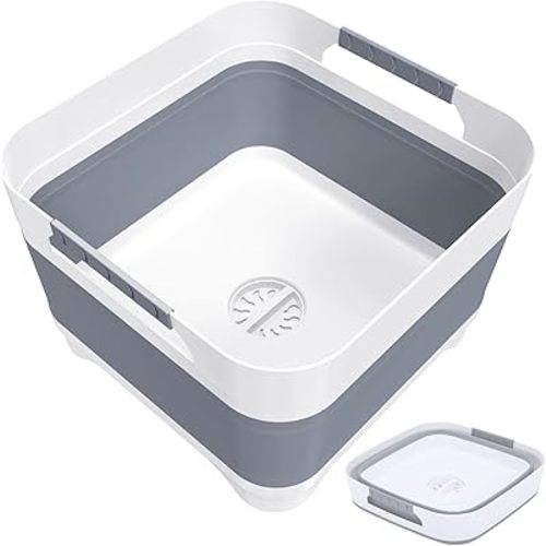 Wash Basin for Baby Bottles, Foldable, Versatile Wash Tub for Kitchen, RV, Outdoor Camping Sink, Sturdy & Easy to Clean
