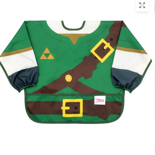 Zelda Sleeved Bib for Baby & Toddler 6 to 24 months – Nintendo | Bumkins Baby