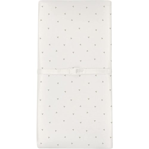 Ely's & Co. Patent Pending Waterproof Changing Pad Cover Sheets, 100% Cotton with Waterproof Lining – 2 Pack Fitted Cradle Sheet Set, Berry and Cluster Dot (Sage) 34” x 17”