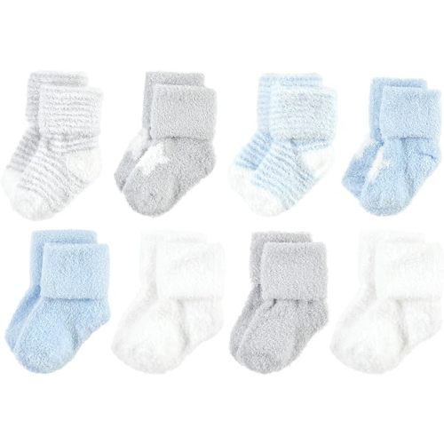 Hudson Baby Baby Girls' Cotton Rich Newborn and Terry Socks