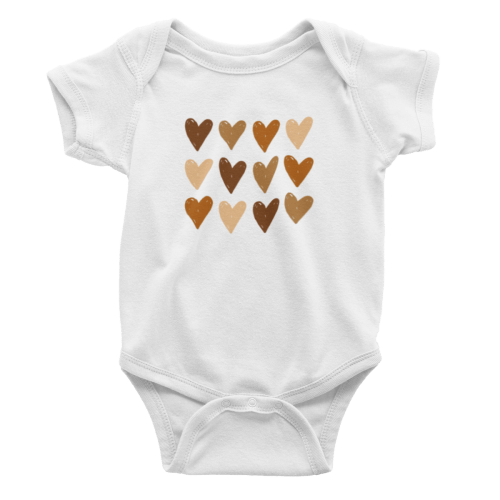 Hearts Multicolor Onesie
