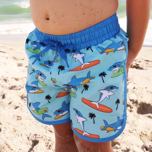 Boy's Swim Trunks | Surfin' Sharks