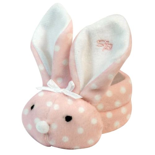 Stephan Baby Boo Bunnie Comfort Toy and Boo Cube, Baby Girl Polka Dot, 4 Inch