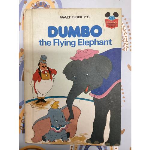 1978 DUMBO AND The FLYING Elephant. 1st Rare American Edition. Vintage Children's Hardcover Book