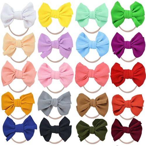 Baby Nylon Headbands Hairbands Hair Bow Elastics for Baby Girls Newborn Infant Toddlers Kids by Prohouse