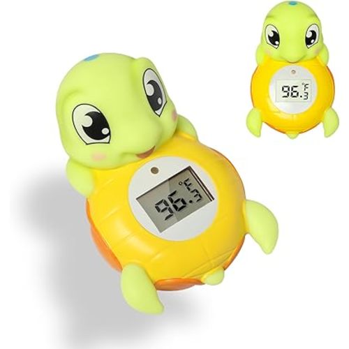 Backstroke Sea Turtle Baby Bath Thermometer,The Infant Baby Bath Floating Toy Safety Temperature Water Thermometer, BPA Free, New Baby Essentials