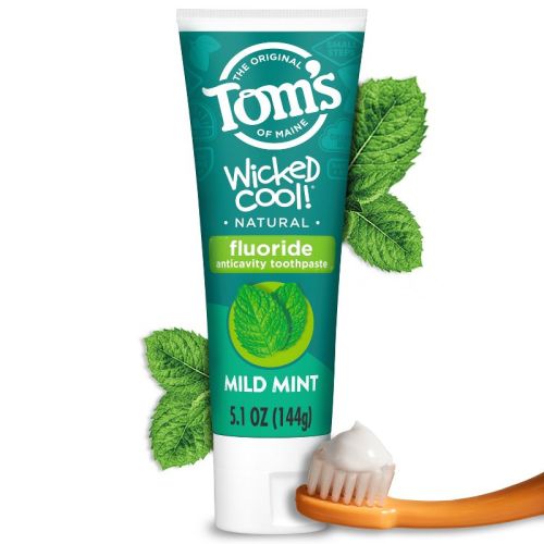 Tom's Of Maine Wicked Cool! Anticavity Toothpaste - Mild Mint - 3pk/5.1oz